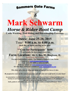 Mark Schwarm Boot Camp