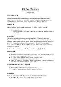 job description - The Succeed Foundation