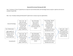 Roosevelt IB Curriculum Planning with CARE