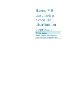 Hazus-MH dasymetric exposure distribution