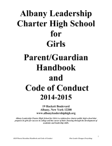 Parent Handbook - Albany Leadership High