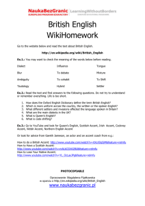 British English WikiHomework