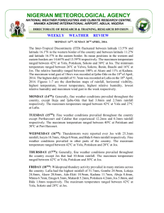 WxRev-WK16 APR 2014 - Nigerian Meteorological Agency