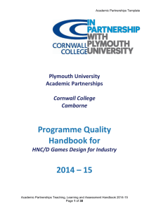 DOWNLOADHNC/D Games Design for Industry Programme Quality
