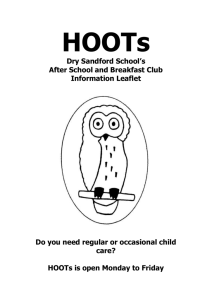 HOOTs information leaflet