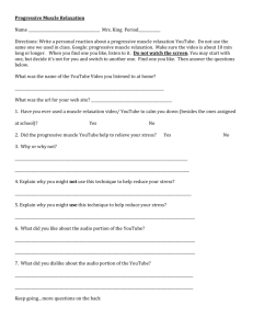 Progressive Muscle Relaxation Review Worksheet