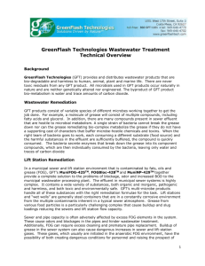 GFT Wastewater-Grease Treatment Overview, 082411