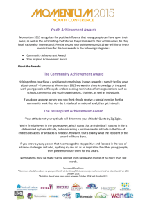 Momentum 2015 Awards Leaflet
