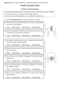 Supplemental Fig. 1: Health questionnaire