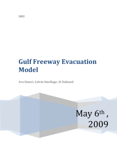 Gulf Freeway Evacuation Model