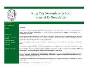 special e-newsletter re Prom - York Region District School Board