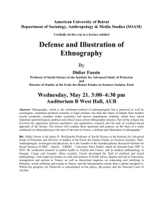 Defense and Illustration of Ethnography