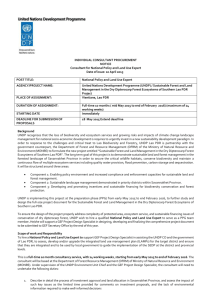 Procurement Notice long National Policy and Land Use