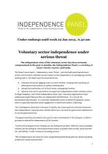 here - The Panel on the Independence of the Voluntary Sector