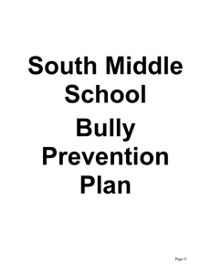 Why is our school developing a plan to redirect bullying behaviors