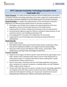Educator Evaluation Technology Innovation Grant Overview
