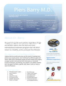 About Dr. Barry - Piers Barry MD
