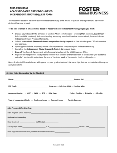 Independent Study Request & Project Agreement Form