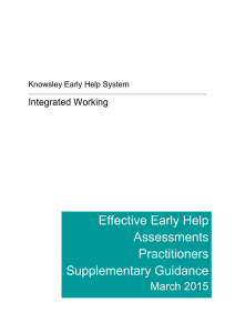 Supplementary Guidance - Knowsley Safeguarding Children Board
