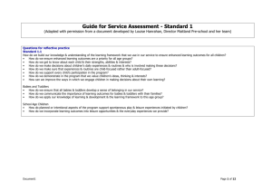 QA 1 Assessment Guide 16Apr2012