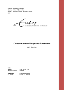 Conservatism and Corporate Governance