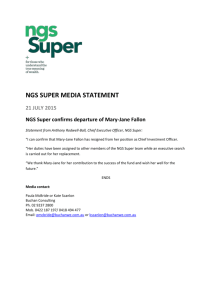 NGS Super confirms departure of Mary