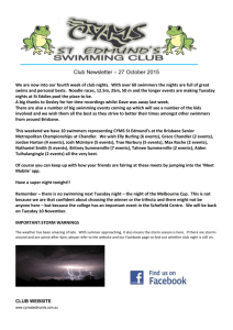 Newsletter 27October 2015 - CYMS St Edmund`s Swimming Club