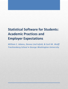 Adams-Infeld-Wulff APPAM Statistical Software for Students