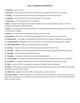 8th Grade Science Interactions of Life Chapter 4 Study Guide Living