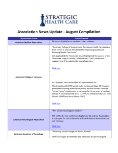 082712 August Summary of News from Major Health Care