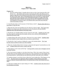Maddy Smith 8-4 DRACULA Chapters 3 & 4 – Study Guide Chapters