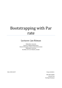 Bootstrapping with Par rate