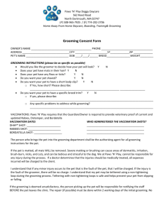 Grooming Consent Form