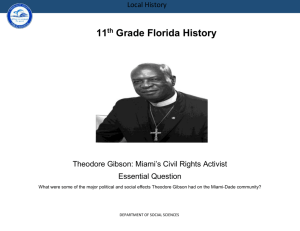 Theodore Gibson- Miami 27s Civil Rights Activist