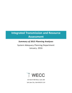 2015 Integrated Transmission and Reliability Assessment