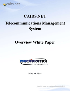 Overview White Paper - Unique Communications