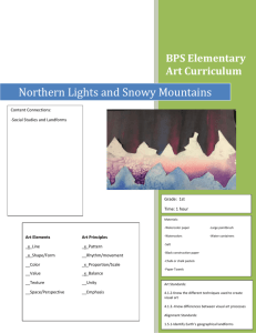 Northern Lights and Snowy Mountains1