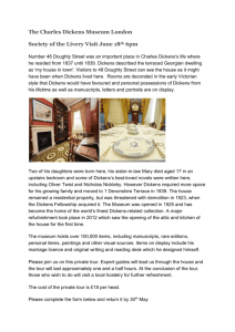 The Charles Dickens Museum London Society of the Livery Visit