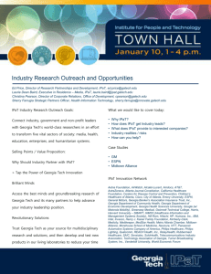 Industry Research Outreach and Opportunities