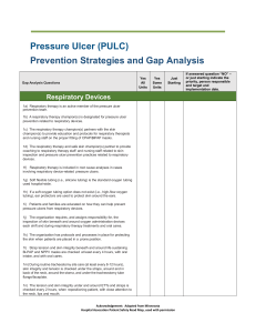 Pressure Ulcer Prevention Gap Analysis Tool