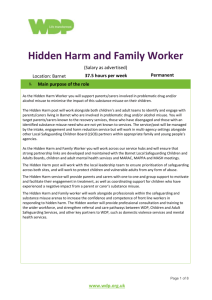 Hidden Harm and Family Worker