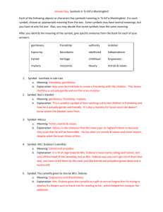 Symbols Answer Key - Mrs. Hall`s English Classes