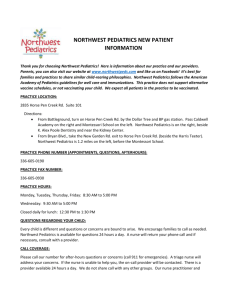 northwest pediatrics new patient information