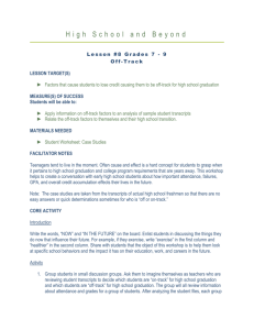 Career Lessons Lesson 8 Grades 6-9 Off