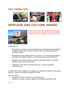 Heritage and Culture Award - Keep Australia Beautiful WA