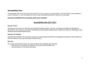 Example accessibility plan and template (.doc)