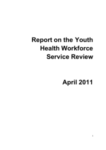 Youth Health Workforce Service Forecast