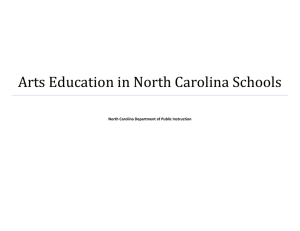 Arts Education in NC Schools