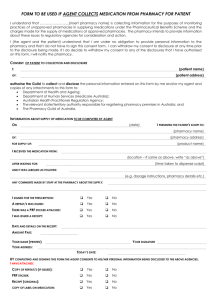 Unapproved Pharmacy Complaints Form (for Agent to complete)