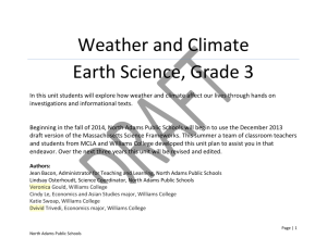 Weather & Climate - Center for Learning in Action